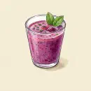 Berry-Mint Kefir Smoothies