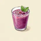 Berry-Mint Kefir Smoothies