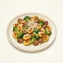 Crispy Gnocchi with Sausage and Broccoli