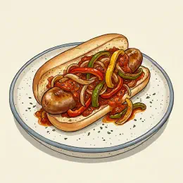 Italian Sausage and Peppers Sandwich