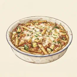 Tomato and Zucchini Oven-Baked Pasta